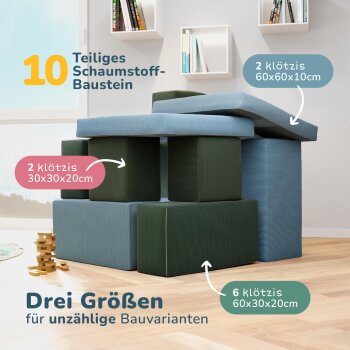 klötzis Spielsofa Set Waldgeflüster