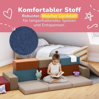 klötzis Spielsofa Set Zimtschnecke