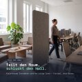PolySound Akustik-Raumtrenner, Grau meliert