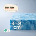 livana Gelschaum-Topper 120×200 cm, Stärke 7 cm – druckentlastend, ohne Bezug