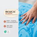 livana Gelschaum-Topper 200×200 cm, Stärke 5 cm – druckentlastend, ohne Bezug