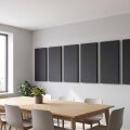 PolySound Akustikschaum Plattenabsorber glatt aus Basotect® Dark EcoBalanced - schwarz - 100cm x 50cm - optimiere deine Raumakustik