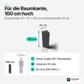 PolySound Bassfalle aus Basotect® anthrazit (Dark EcoBalanced)