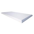 Akustikschaum Deckensegel glatt mit Dekor-Kante aus Basotect® weiß - 100cm x 50cm x 3cm - mit Selbstklebeausrüstung
