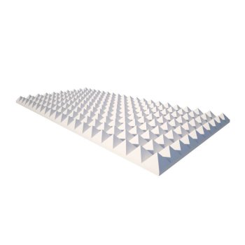 Pyramidenschaum aus Basotect® weiß - 100cm x...