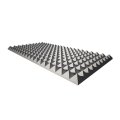 Pyramidenschaum aus Basotect® grau - 100cm x 50cm x 4cm - mit Selbstklebeausrüstung