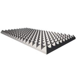 Pyramidenschaum aus Basotect® grau - 100cm x 50cm x...