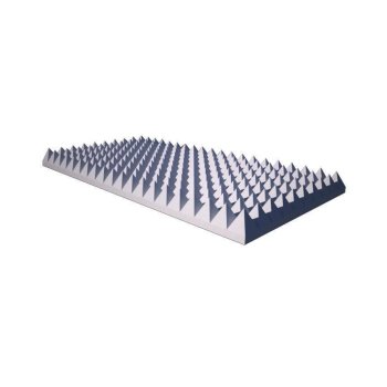 Pyramidenschaum aus Basotect® grau - 100cm x 50cm x...