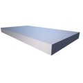 Akustikschaum Plattenabsorber glatt aus Basotect® grau - 100cm x 50cm x 7cm - mit Selbstklebeausrüstung