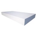 Akustikschaum Plattenabsorber glatt aus Basotect® weiß - 100cm x 50cm x 10cm - mit Selbstklebeausrüstung
