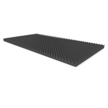 PolySound Noppenschaumstoff anthrazit 200 × 100 cm...