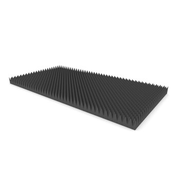 PolySound Noppenschaumstoff anthrazit 200 × 100 cm...