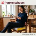 Schaumstoff Platte für extrem haltbare Stuhl & Bankpolster - Qualität: RG: 50kg/m³ - SH: 75 (7,5kPa) - Abmessungen ca. 206 x 130cm