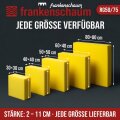 Schaumstoff Platte für extrem haltbare Stuhl & Bankpolster - Qualität: RG: 50kg/m³ - SH: 75 (7,5kPa) - Abmessungen ca. 206 x 130cm
