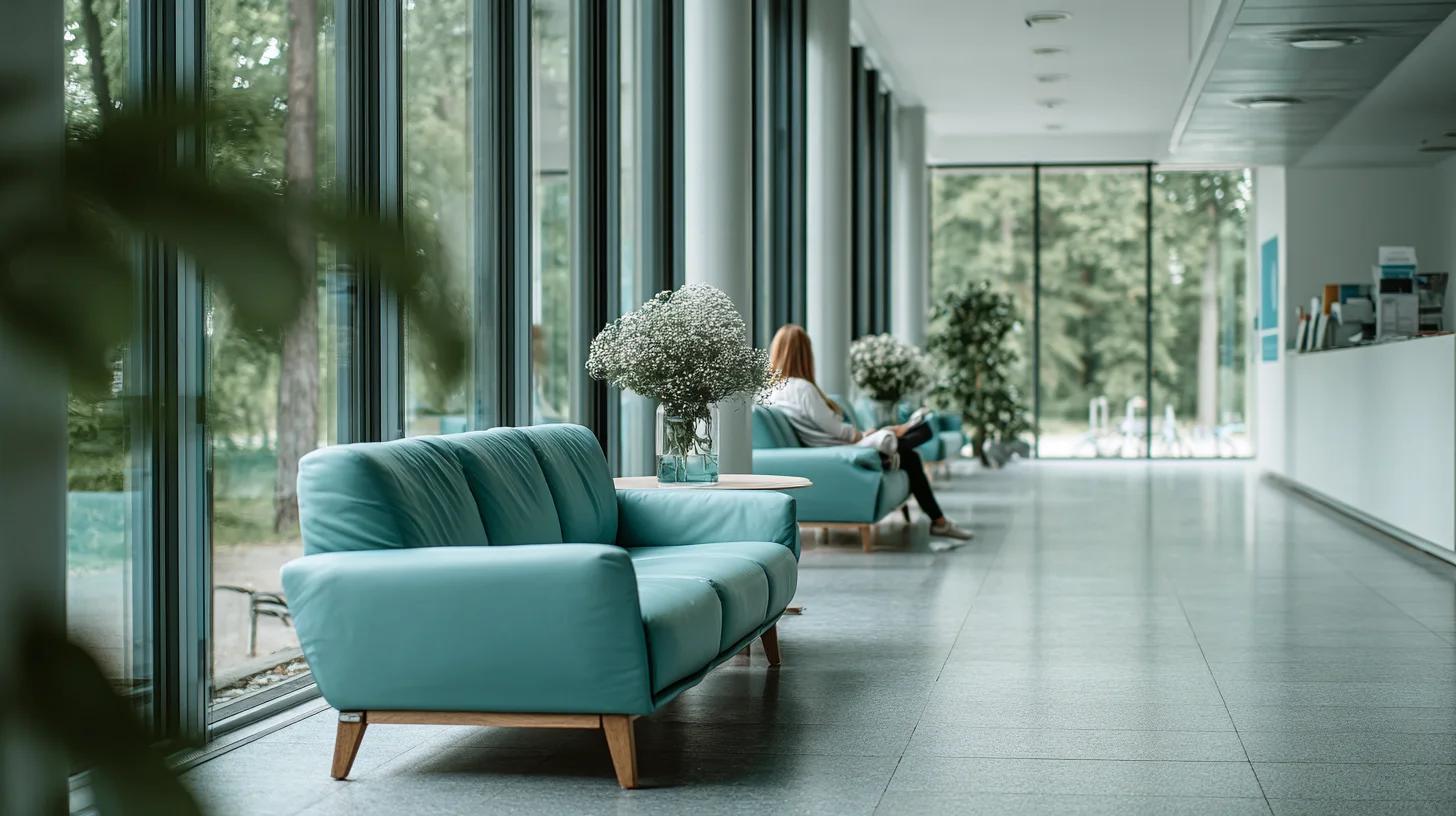 Moderne Arztpraxis mit optimierter Akustik