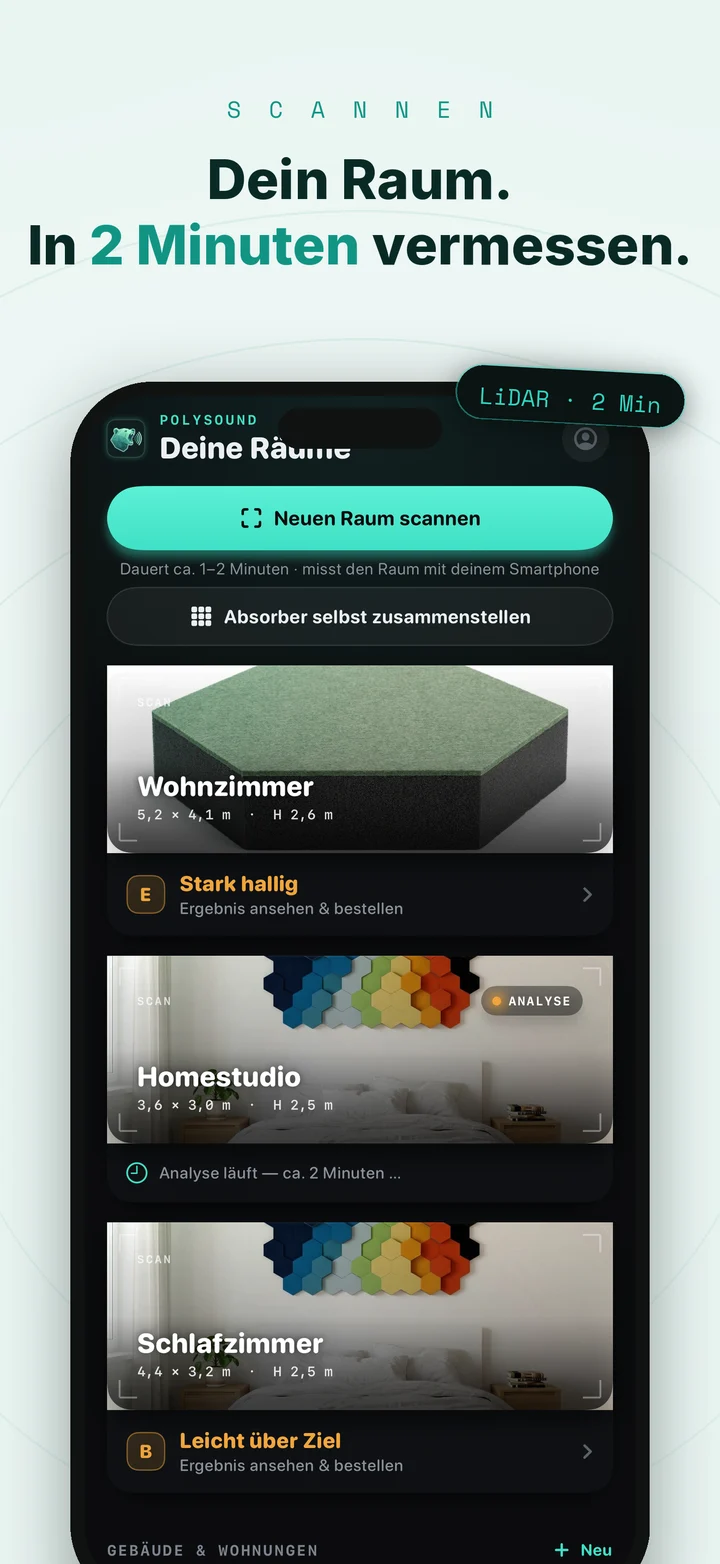 Schritt 1: Raum scannen