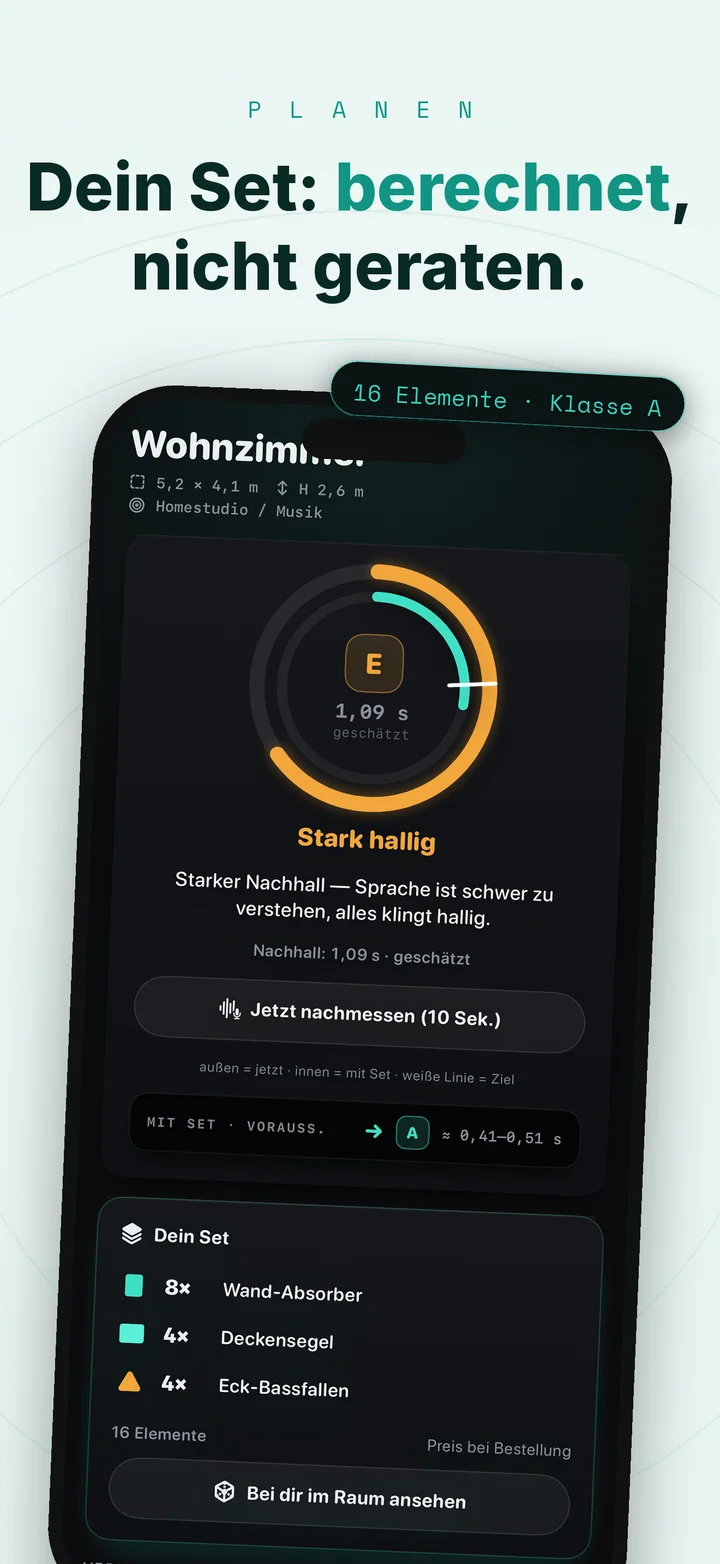 PolySound-App: Analyse-Ergebnis