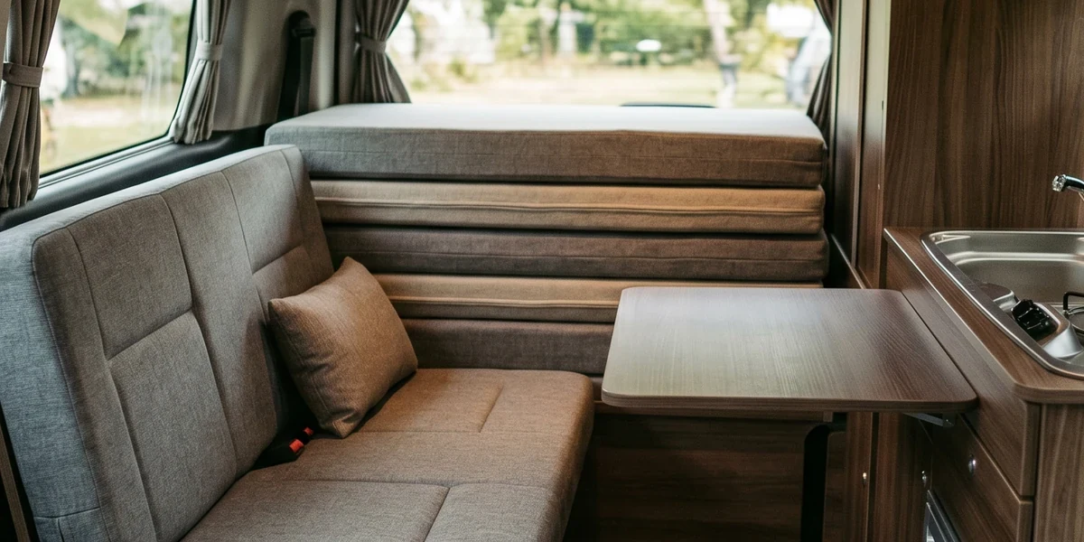 Matratze mit Radkastenaussparung für Fiat Ducato Campervan