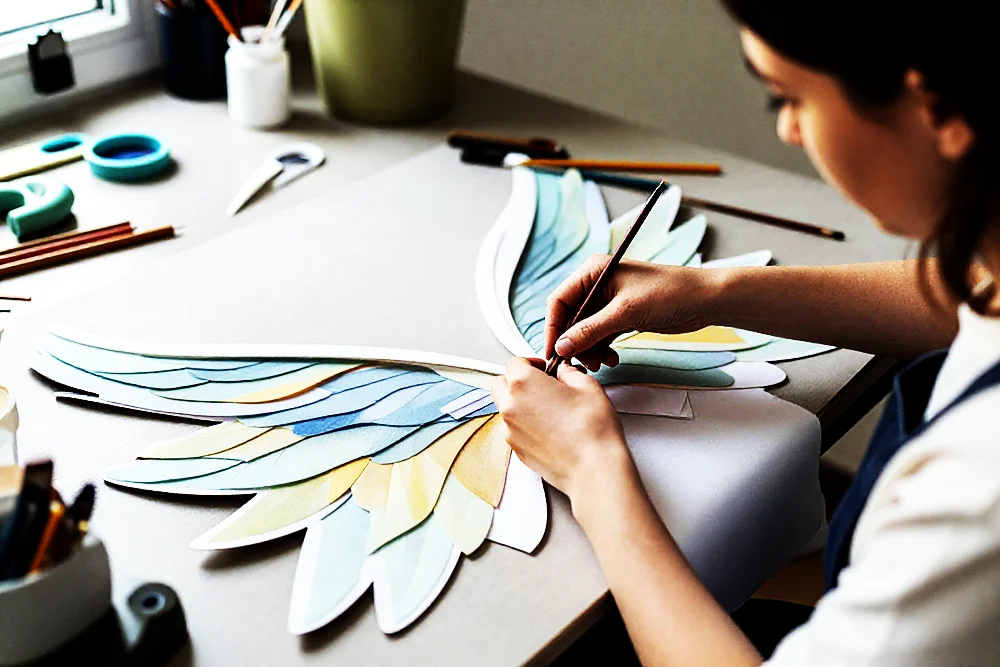 Fantasy-Flügel basteln