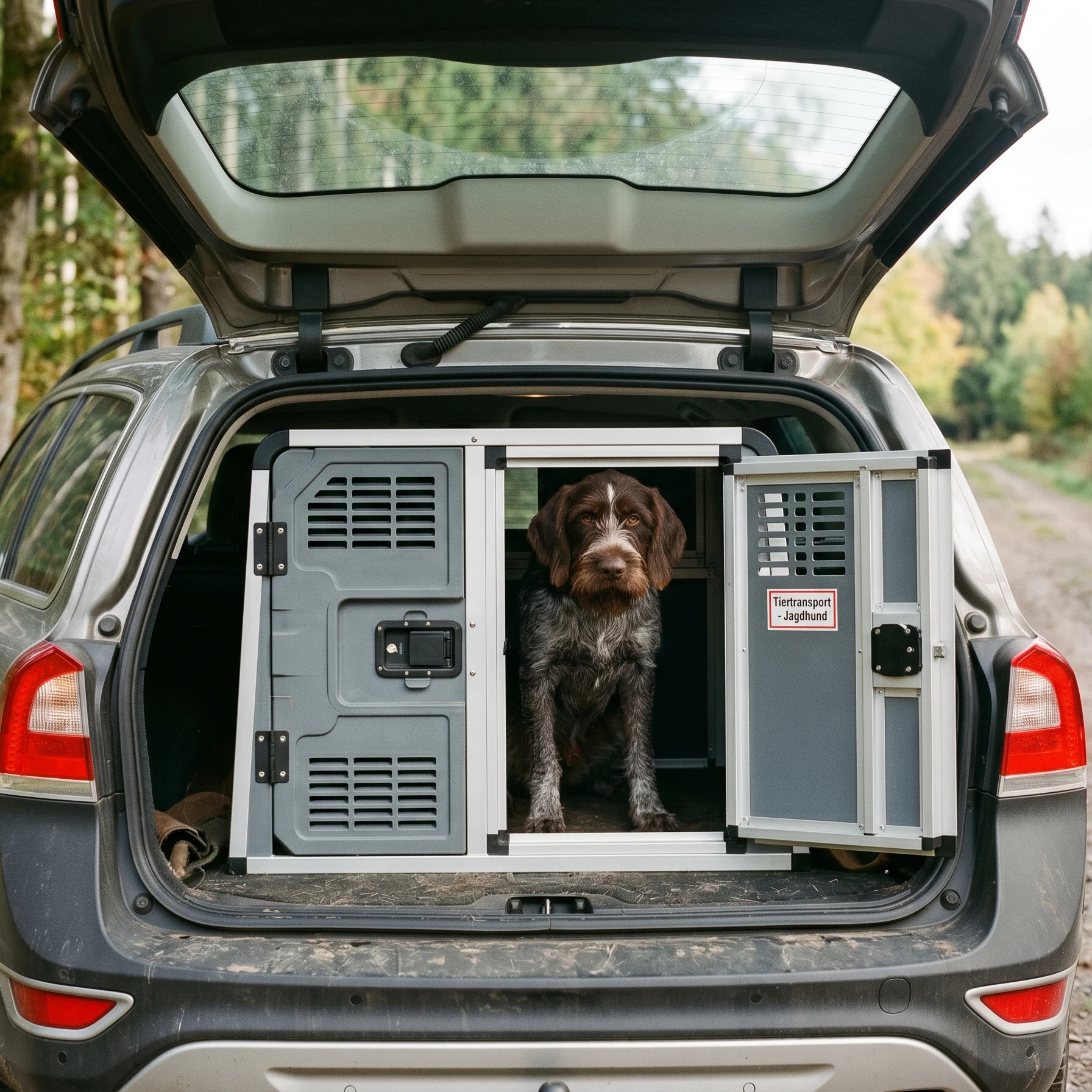KFZ-Hundebox mit massgefertigter Schaumstoff-Einlage