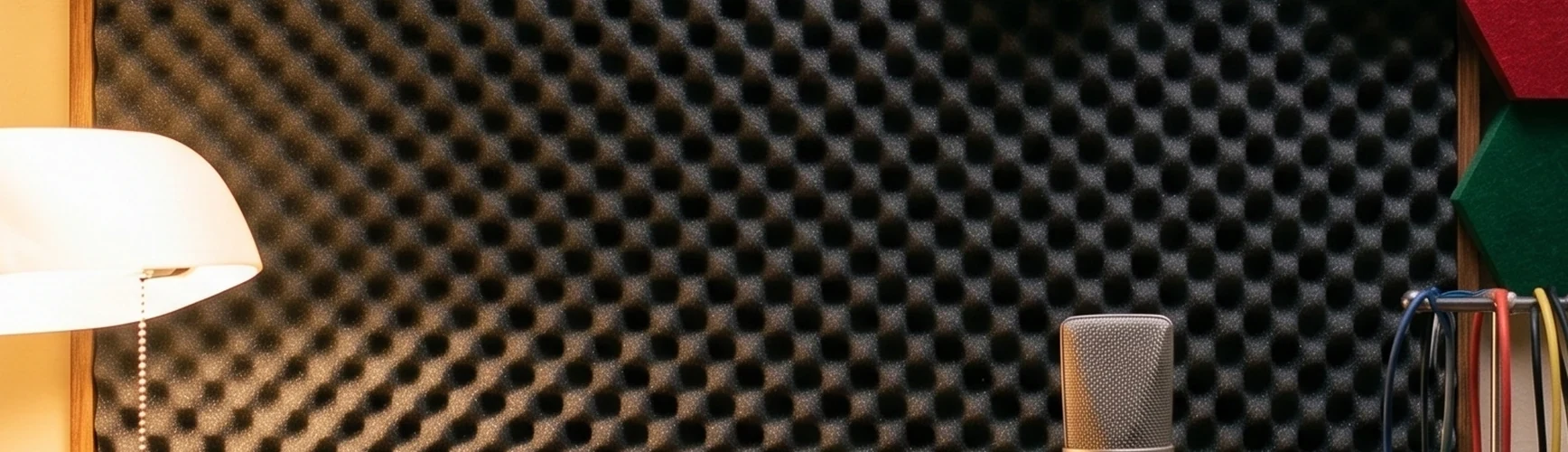 Verschiedene Räume mit Noppenschaum an den Wänden – vom Proberaum bis zum Büro