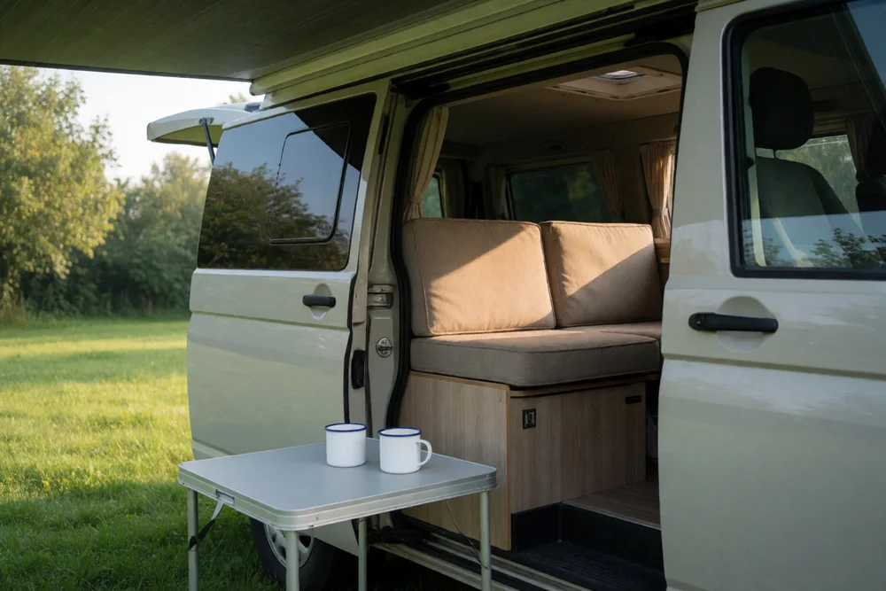 Outdoor-Polster im Camper